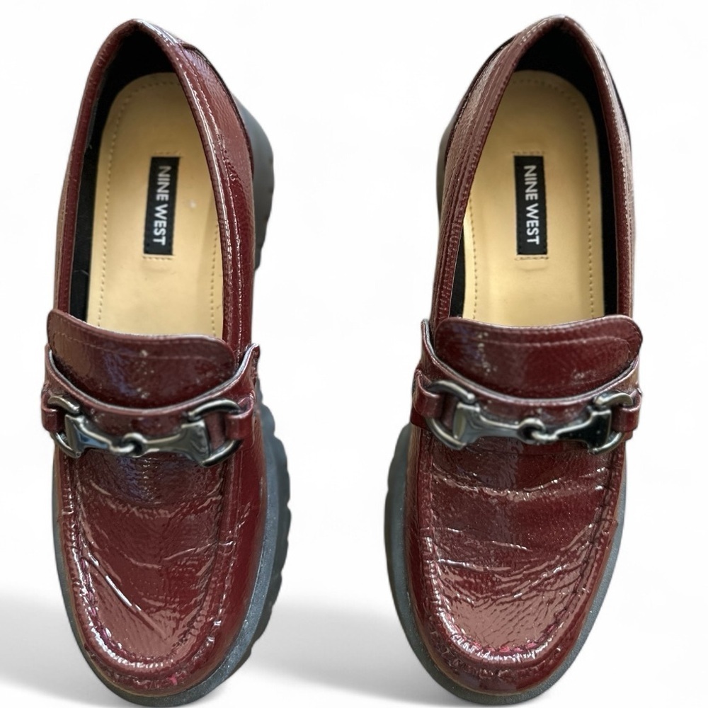 Nine West Women's Gonehome Lug Sole Loafers Size 6.5 - Picture 3 of 5